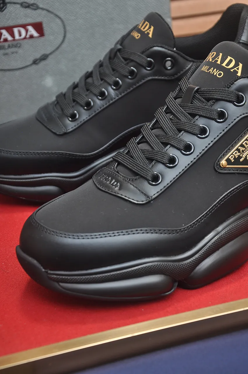Men's shoes 💰700💶[PRADA] Men's shoes counter hot sale, official website synchronization, 👑Top version ✔️Original cowhide upper + cowhide lining, 1🆚1 replica, original original sole [black/blue/brown 3 colors] 🎯 Material: cowhide surface 🎯 Inner lining: cowhide 🎯 Sole: original molded outsole 🎯 size: Male 38-45 (45 is custom-made and cannot be returned or exchanged)